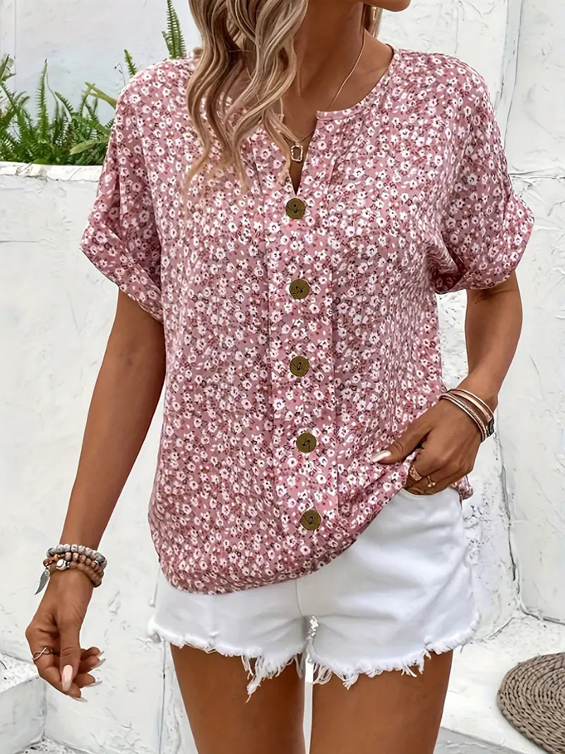 ESTELLE | Elegant Floral Print Blouse
