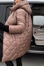 AVALYN | Elegant Quilted Hooded Jacket