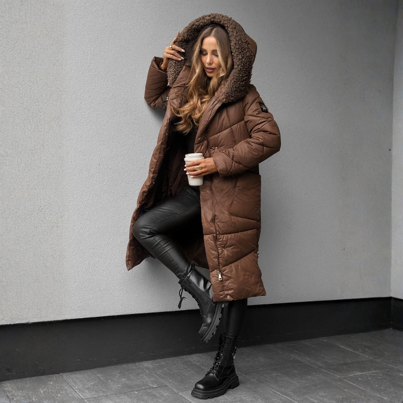 MARISOL | Long Puffer Jacket with Hood
