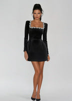 MADDY | Velvet Mini Dress