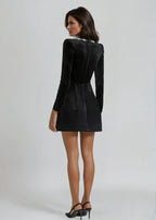 MADDY | Velvet Mini Dress