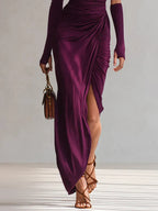 ZELISSEA | Elegant Asymmetrical Maxi Dress