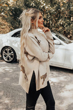 VIDA | CASUAL VINTAGE TIGER & LEOPARD PRINT TOP