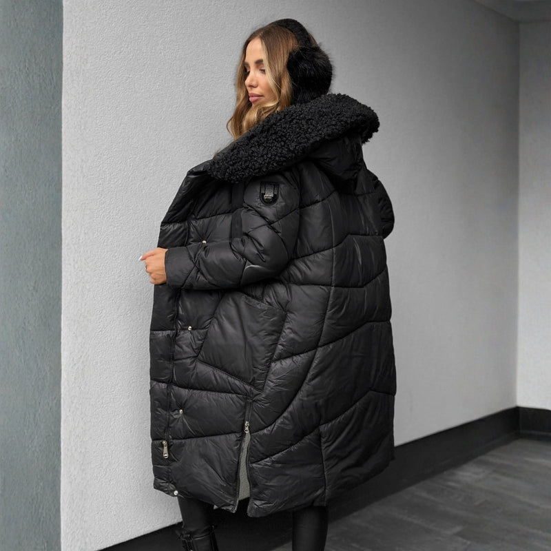 MARISOL | Long Puffer Jacket with Hood