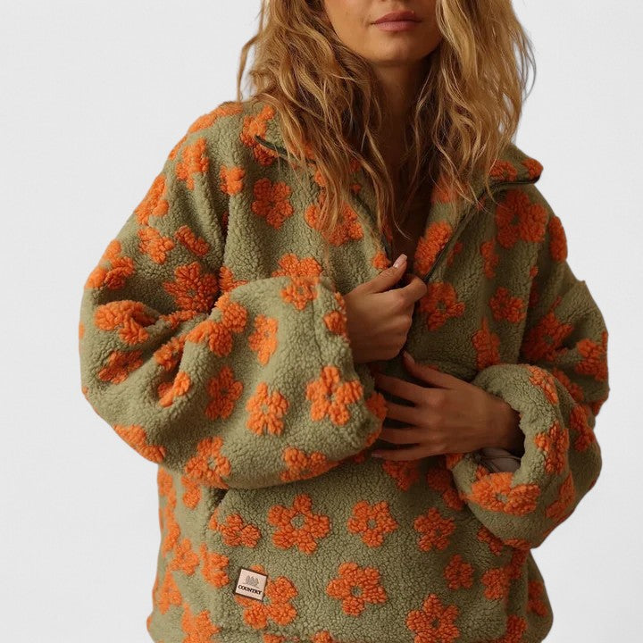 MAPLE GRACE | Flower Knit Sweater