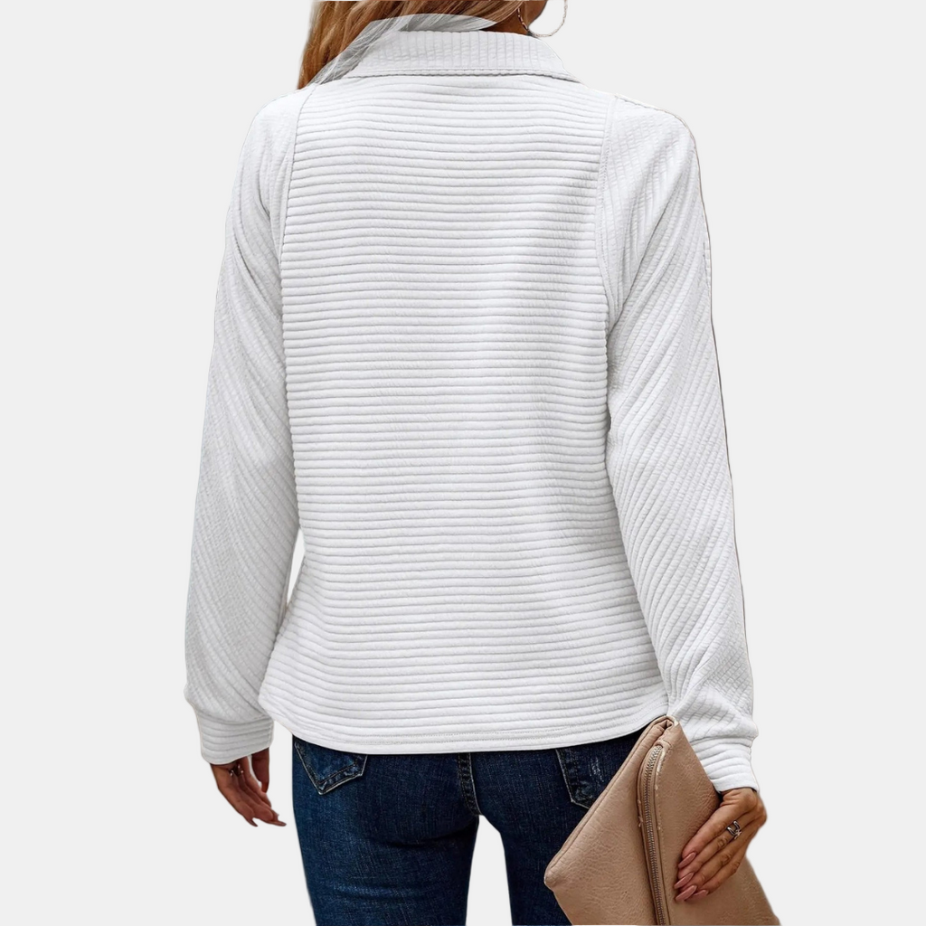 IRIS | Half-Zip Detailed Pullover