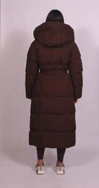 SELVYN | Puffer Long Belted Coat