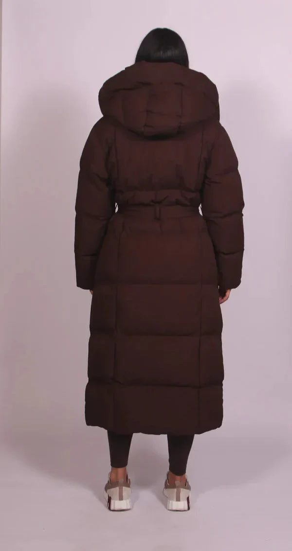 SELVYN | Puffer Long Belted Coat