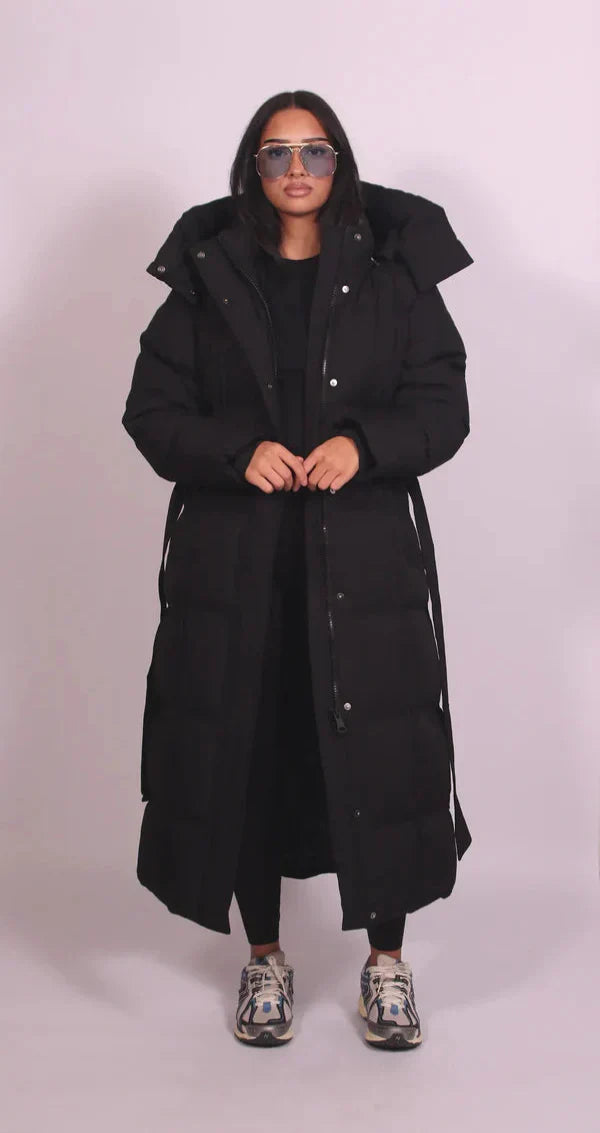 SELVYN | Puffer Long Belted Coat