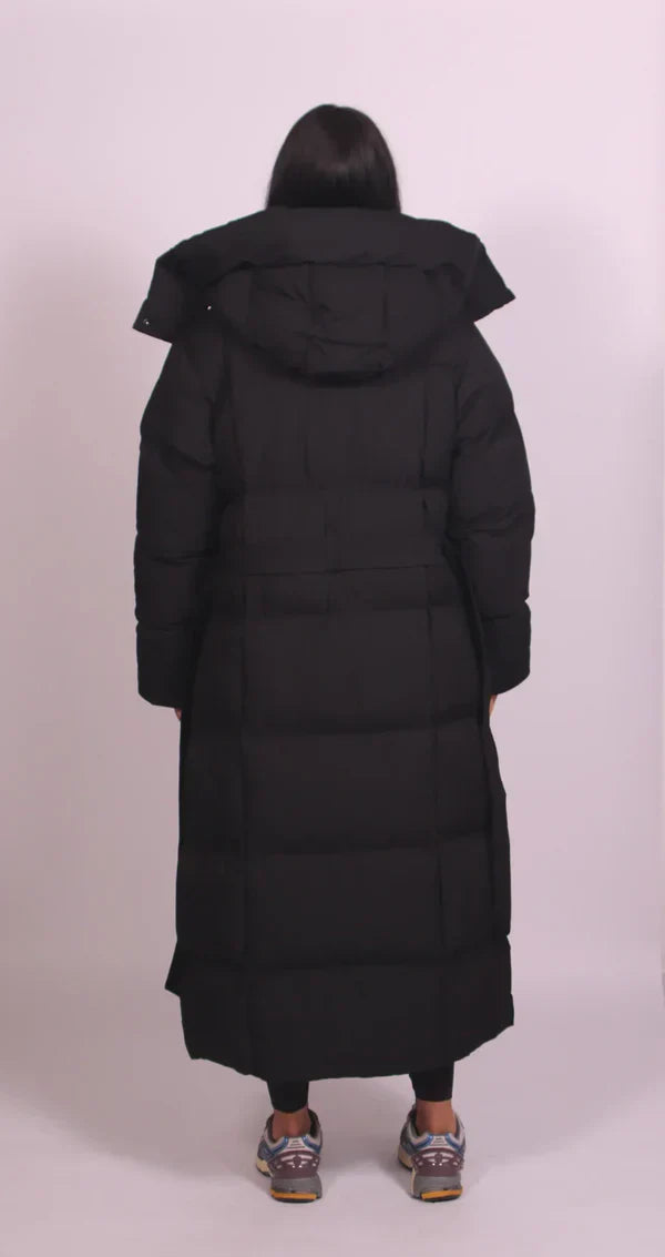 SELVYN | Puffer Long Belted Coat