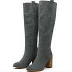 AVELLINE | Suede Block Heel Boots