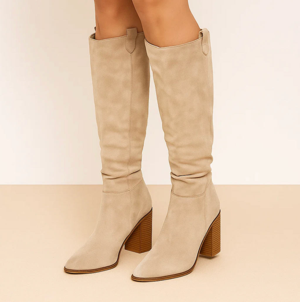 AVELLINE | Suede Block Heel Boots