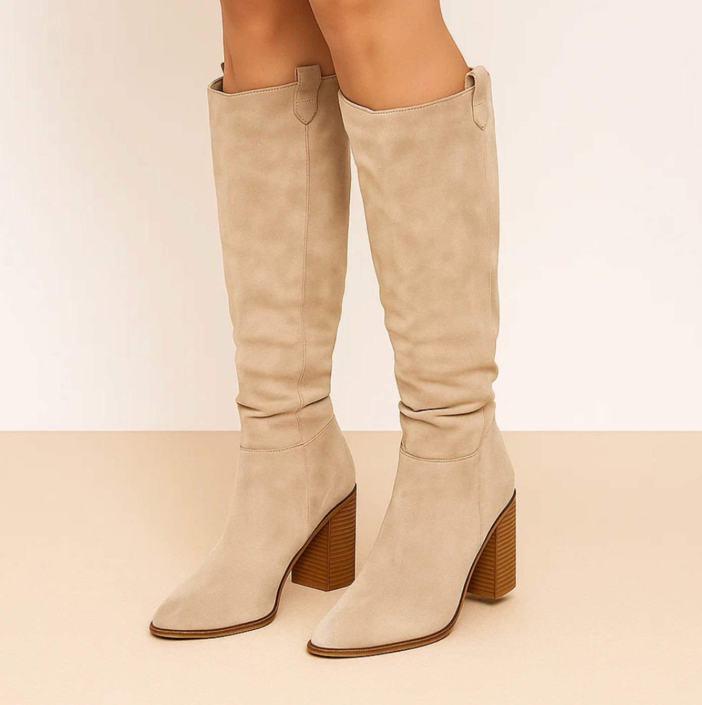 AVELLINE | Suede Block Heel Boots