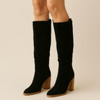 AVELLINE | Suede Block Heel Boots