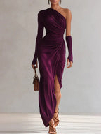 ZELISSEA | Elegant Asymmetrical Maxi Dress