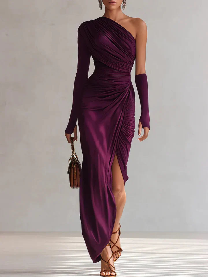 ZELISSEA | Elegant Asymmetrical Maxi Dress