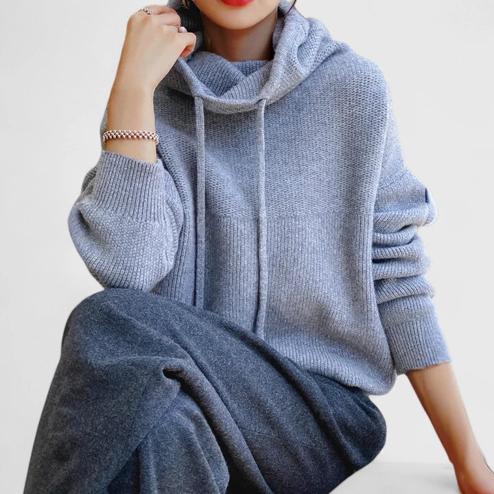 LEONIE | Cozy Knit Hoodie
